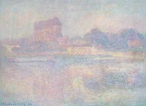 De kerk van Vernon, mist, 1884